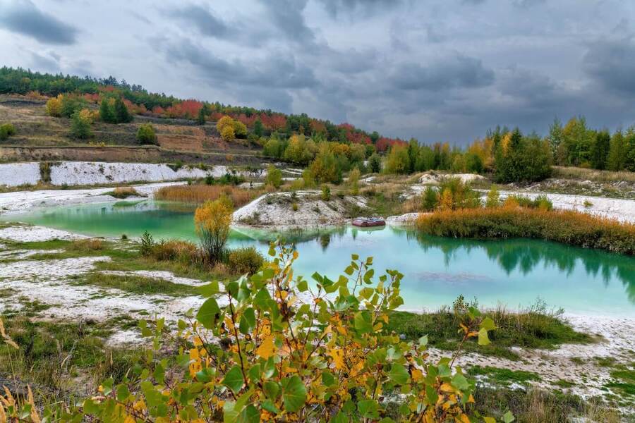 České Maledivy: Kaolinový lom, Kaolinka Nepomyšl, ubytování