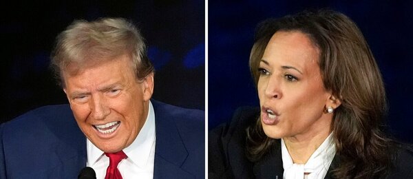 Donald Trump a Kamala Harris